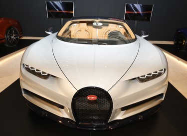 Bugatti Chiron valued at $3.6 million at the 2018 Canadian International AutoShow held at the Metro Toronto Convention Centre from Feb 16-25 on Thursday February 15, 2018. Jack Boland/Toronto Sun/Postmedia Network