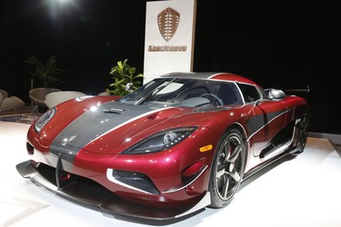 Swedish high-performance automobile manufacturer Koenigsegg unveils the $2.5 million Agera RS - the fastest car in the world at The 2018 Canadian International AutoShow  on Thursday February 15, 2018. Jack Boland/Toronto Sun/Postmedia Network