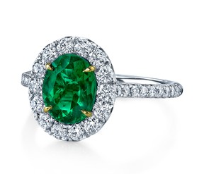 Lot #17: Colombian Emerald and Diamond Ring