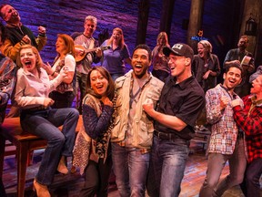 The cast of Come From Away, Canadian Company. (Photo by Matthew Murphy, 2018)