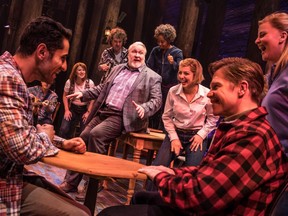 The cast of Come From Away, Canadian Company. (Photo by Matthew Murphy, 2018)