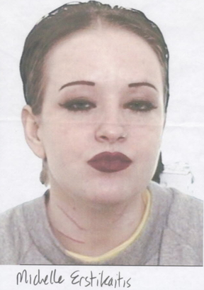 Michelle Lyne Erstikaitis, then 23, a diagnosed psychopath, who had served two-thirds of a two-year parole prison term for a Hamilton arson, was dropped outside a Salvation Army hostel on Keele St. in 2005.