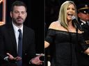 Jimmy Kimmel and Fergie.  (AP files)