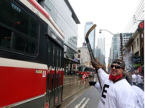 King Street employees and supporters play for their jobs on King St in Toronto Tuesday February 20, 2018. Dave Abel/Toronto Sun/Postmedia Network