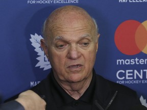Maple Leafs GM Lou Lamoriello was grateful to have made the Tomas Plekanec trade a day before the Feb. 26 NHL trade deadline. (Jack Boland/Toronto Sun)