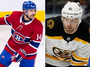 Tomas Plekanec and Rick Nash are seen in file photos. (THE CANADIAN PRESS/Paul Chiasson/AP Photo/Jeffrey T. Barnes)