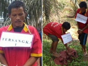 Indonesian gardener, Terusman, is accused of hacking off his bosss penis and eating it in a soup.