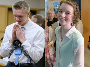 Jayzon Decker (left), a convicted in a plot that left Deserae Turner (right) with a gunshot wound to the head has been sentenced to at least 15 years in prison. (Eli Lucero/Herald Journal, via AP, Pool)