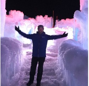 Ice Castles creator Brent Christensen at the company’s Midway, Utah, location. There are now six of the fantasy ice playgrounds around the U.S. and Canada.