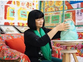 Artist Winnie Davies, founder of the Joy Art Club, models clay in her Fo Tan studio. Fo Tan is one of the emerging arts neighbourhoods participating in Hong Kong Arts Month. Studios there will be open to visitors on March 31. See fotanstudios.org.