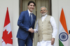 Prime Minister Justin Trudeau meets with Prime Minister of India Narendra Modi at Hyderabad House in New Delhi, India on Friday, Feb. 23, 2018.