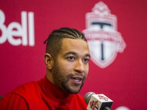 Toronto FC's Justin Morrow during season-end media interviews at the Toronto FC KIA Training Ground at Downsview Park in Toronto, Ont. on December 12, 2017. Ernest Doroszuk/Toronto Sun