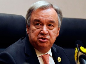 UN Secretary-General Antonio Guterres. (SIMON MAINA/AFP/Getty Images)