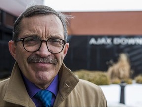 Ajax Mayor Steve Parish poses for a photo outside of Ajax Downs in Ajax, Ont. on Thursday February 15, 2018. Ernest Doroszuk/Toronto Sun/Postmedia Network