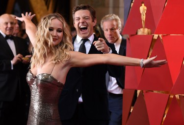 US actress Jennifer Lawrence arrives for the 90th Annual Academy Awards on March 4, 2018, in Hollywood, California.  AFP PHOTO / ANGELA WEISSANGELA WEISS