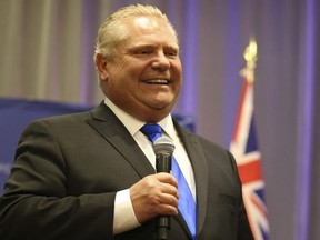 PC leader Doug Ford was acclaimed as the Tory candidate in Etobicoke North on Wednesday night. (Jack Boland, Toronto Sun)