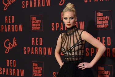 "Red Sparrow" New York Premiere at Alice Tully Hall - Red Carpet Arrivals  Featuring: Jennifer Lawrence Where: New York, New York, United States When: 27 Feb 2018 Credit: Ivan Nikolov/WENN.com