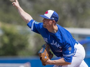 Blue Jays pitcher Aaron Sanchez was fantastic during his start on Monday. (THE CANADIAN PRESS)