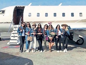 A Turkish heiress and seven pals who were on a hen do in Dubai were killed when their private plane crashed.