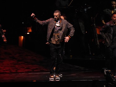 Justin Timberlake performs onstage during his "The Man Of The Woods" tour at Air Canada Centre on March 13, 2018 in Toronto, Canada.  (Photo by Kevin Mazur/Getty Images for Live Nation)