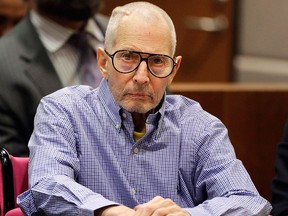 In this Dec. 21, 2016 file photo, millionaire real estate heir Robert Durst sits in a courtroom in Los Angeles. (AP Photo/Jae C. Hong, Pool, File)