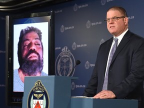Toronto Police Det.-Sgt. Hank Idsinga releases an image of a man they suspect is an unidentified victim of alleged serial killer Bruce McArthur. (@tpspix)