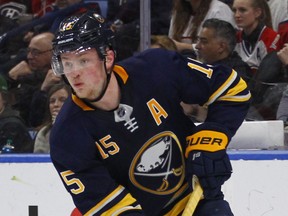 Buffalo Sabres forward Jack Eichel.  (JEFFREY T. BARNES/AP)