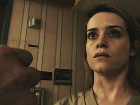 This image shows Claire Foy in a scene from "Unsane." (Handout via AP)