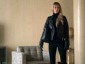 In this image released by Twentieth Century Fox, Jennifer Lawrence appears in a scene from "Red Sparrow." (Murray Close/Twentieth Century Fox)