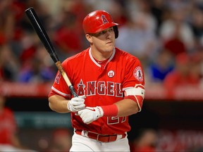 Mike Trout of the Angels remains the top outfielder in fantasy and the consensus No. 1 overall pick. (Photo by Sean M. Haffey/Getty Images)