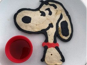 A Snoopy pancake concocted by Kimmel for daughter Jane, 3. MUST CREDIT: Family photo.