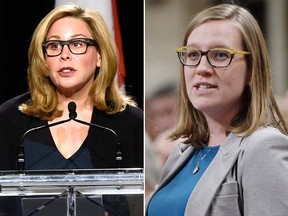 Senator Linda Frum, left, and Minister of Democratic Institutions 
 Karina Gould. (The Canadian Press files)