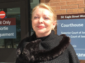 Marina Ray, 62, was convicted of attempting to hire an undercover York Regional Police officer to kill her ex-husband Michael Khavkin, 63 in 2013. But the Richmond Hill woman was in Newmarket court arguing police entrapment on Tuesday, March 20, 2018.