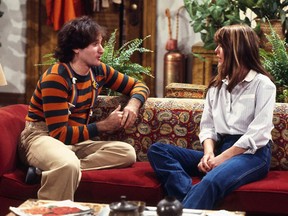 Robin Williams and Pam Dawber in "Mork & Mindy."