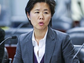 Councillor Kristyn Wong-Tam gave no indication whether a controversial shelter at 21 Park Rd. would be closed during a meeting of irate residents Tuesday night. (Ernest Doroszuk/Toronto Sun)