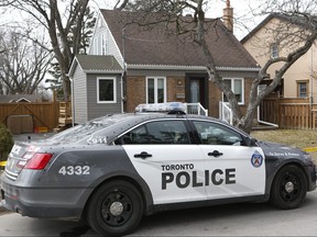 A Scarborough homeowner who interrupted a break-in at his house on Harewood Ave., near McCowan and Kingston Rds., was stabbed in his leg but managed to smash the intruder in the face with a hockey stick on Tuesday, March 13, 2018.