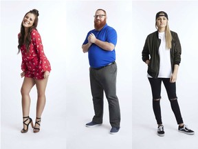 Big Brother Canada Season 6 houseguests include (L-R) Kaela Grant, Ryan Ballantine and Erica Hill.