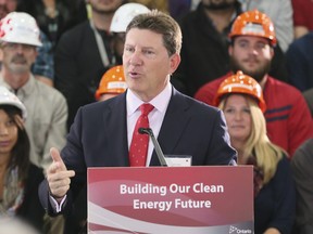 OPG President and CEO Jeff Lyash speaks at the Darlington Nuclear Generating Station on Friday October 14, 2016.   (Veronica Henri/Toronto Sun)