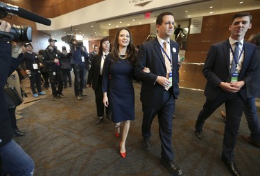 PC candidate Tanya Granic Allen with her husband Jonathan  Ontario PC leadership convention on Saturday March 10, 2018. Jack Boland/Toronto Sun/Postmedia Network