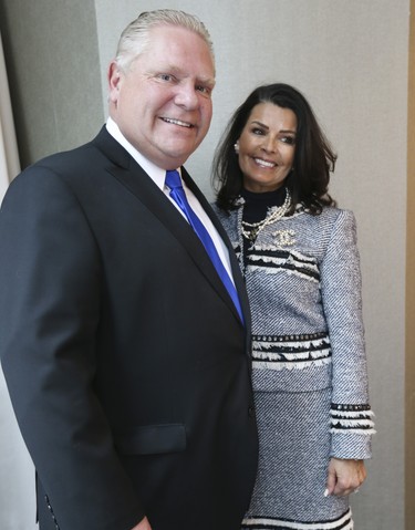PC candidate Doug Ford with his with wife Karla at the  Ontario PC leadership convention on Saturday March 10, 2018. Jack Boland/Toronto Sun/Postmedia Network