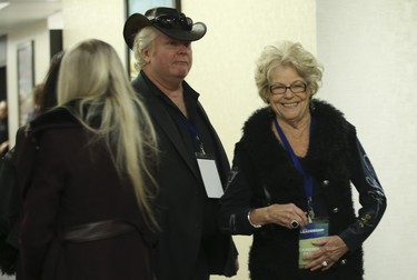 Randy and Diane, brother and mom of Doug Ford in the hallway at the Ontario PC leadership convention on Saturday March 10, 2018. Jack Boland/Toronto Sun/Postmedia Network