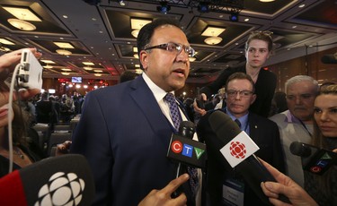 Qadeer Shah, a Doug Ford supporter was furious that the party did not announce the winner at the Ontario PC leadership convention on Saturday March 10, 2018. Jack Boland/Toronto Sun/Postmedia Network