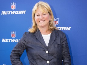 In this Aug. 24, 2017, file photo, NFL Network President Maryann Turcke attends the Hall of Fame Heroes Event in Santa Monica, Calif.  (Colin Young-Wolff/AP Images for NFL Network, File)