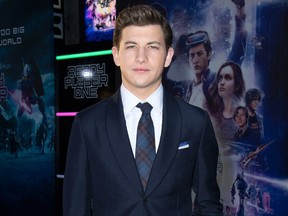 Tye Sheridan attends the premiere of 'Ready Player One' at the Dolby Theater on March 26, 2018, in Hollywood. (VALERIE MACON/AFP/Getty Images)