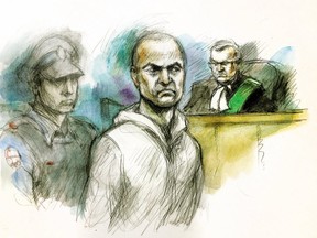Alek Minassian appears before justice of the peace Stephen Waisberg at the courthouse at 1000 Finch Ave. on April 24, 2018.