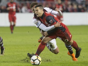 Toronto FC's Sebastian Giovinco didn't make the trip to Colorado for Saturday's game against the Rapids. (THE CANADIAN PRESS)