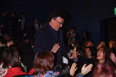 TOKYO, JAPAN - APRIL 16:  Film Director Anthony Lusso attends the fan event for 'Avengers Infinity War' Tokyo premiere at the TOHO Cinemas Hibiya on April 16, 2018 in Tokyo, Japan.  (Photo by Koki Nagahama/Getty Images for Disney)