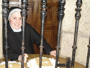 Nuns throughout Spain bake and sell specialty treats, such as these almond cakes on offer in Santiago de Compostela. RICK STEVES PHOTO