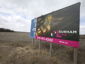 A billboard for Durham Live at Bayly and Church Sts. in Pickering. (Jack Boland/Toronto Sun)