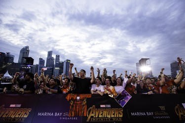 Marvel Studios’ Avengers: Infinity War Talent Tour Red Carpet Fan Event, Singapore - April 16th